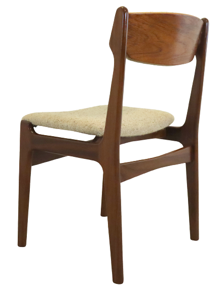 Set of 4 mid century teak chairs 'Nejede'