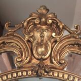 Miroir à réserves en bois doré XIXème 170x110cm