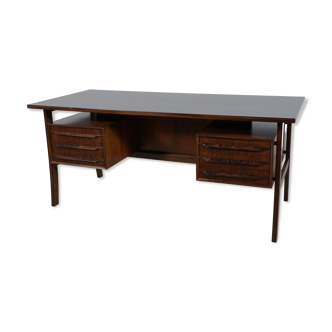 Mid-Century Freestanding Rosewood Desk, 1970s