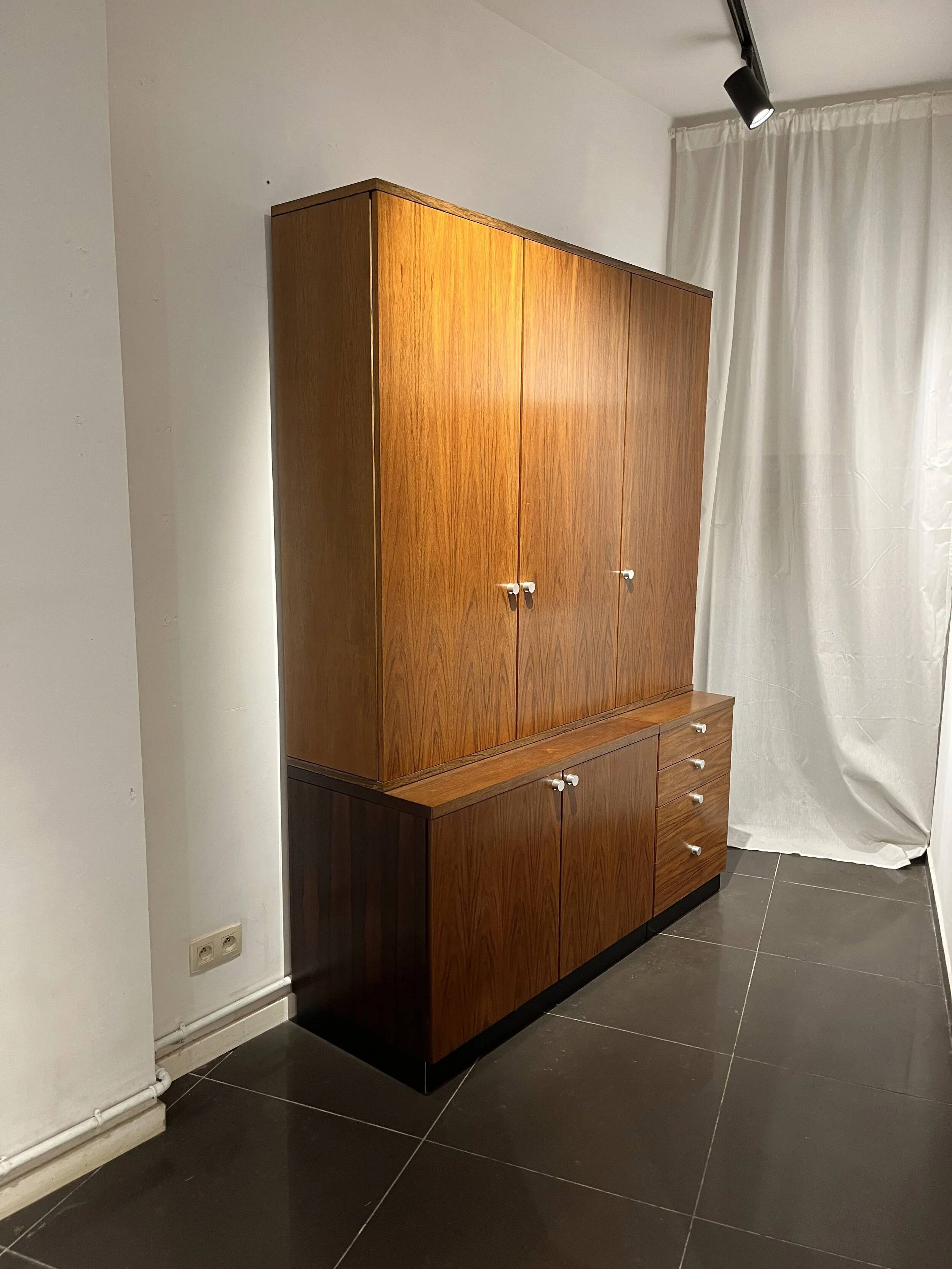 Exclusive freestanding wall unit by Alfred Hendrickx for Belform, 1960s