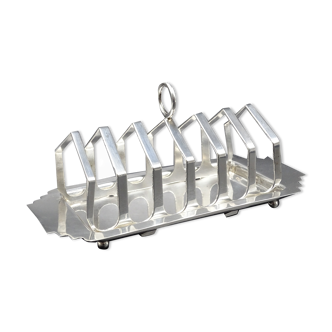 Silver metal toast holder, circa 1940 - good condition