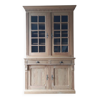 Library with two bodies made of solid fir from the 19th century.