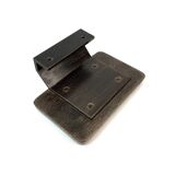 Mid Century Solid Abstract Brutalist Metal cast Door Handle NOS
