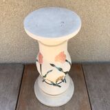 Former Ceramic Pot Door Decor Flowers Enamelled H52cm Vintage