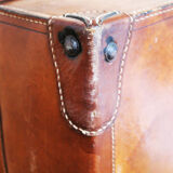 Antique XXL leather suitcase