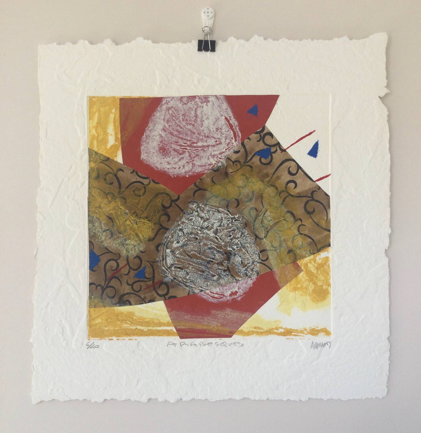 Bernard alligand, 1953. arabesques, 2003. carborundum engraving and collage.