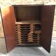 Ancien Meuble Hifi Vinyle Placage Bois + Tiroirs Intérieurs Audio Vintage