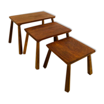 Solid wood trundle table