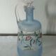 Carafe in painted ewer glass and lightly enamell the end 19 eme
