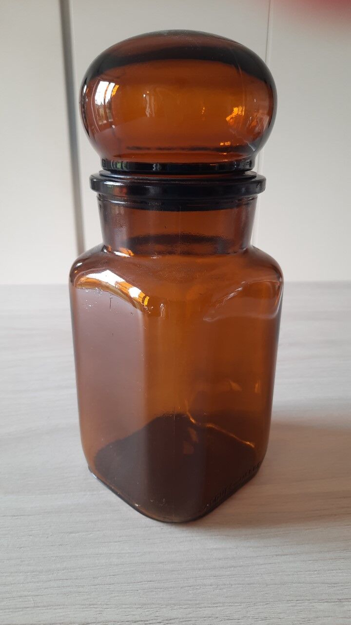 Bocal verre ambré