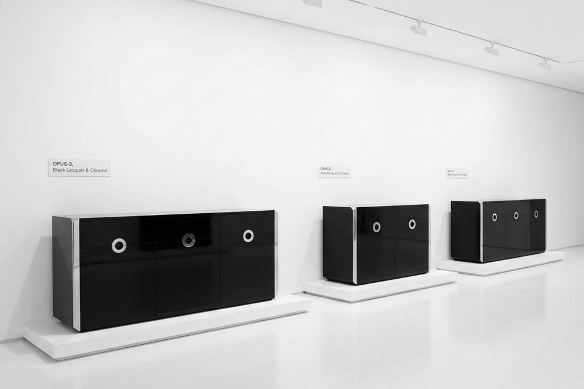 lotto di 3 Credenze "Alveo" di Willy Rizzo per Mario Sabot – Design Anni '7