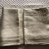 Linen sheet 2 people marked MB