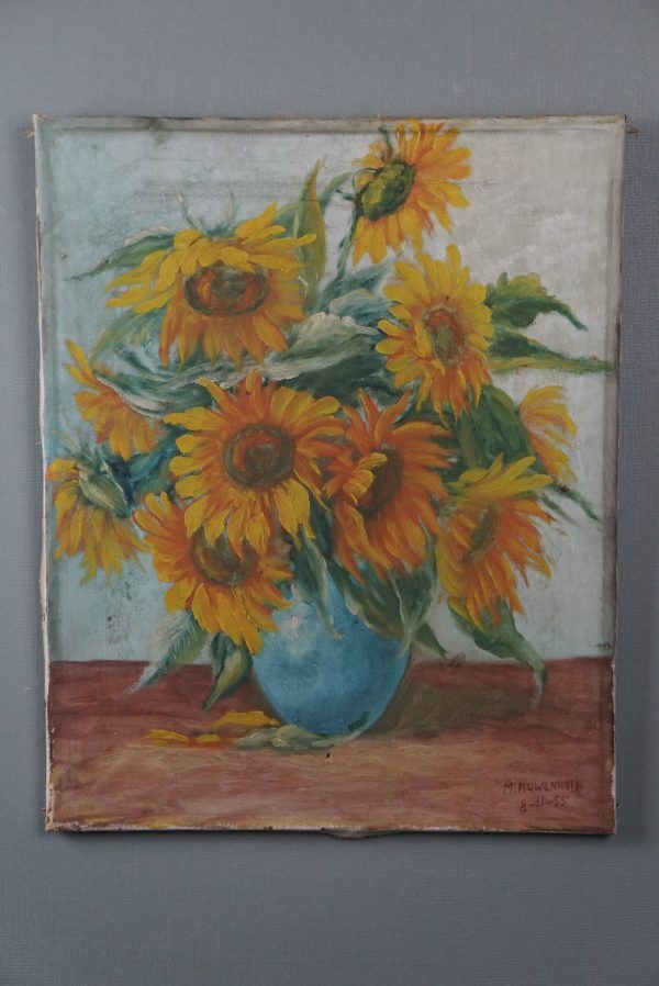 Sunflower painting, still life