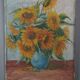 Sunflower painting, still life