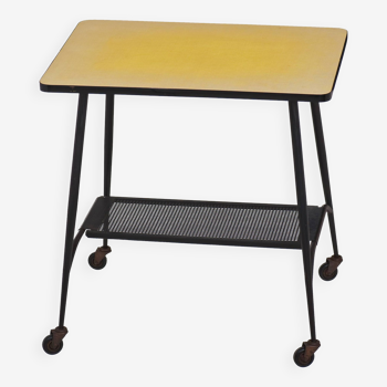 Metal rolling table from the 50s/60s