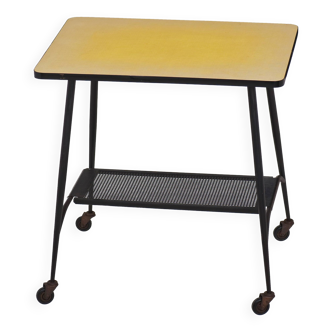 Metal rolling table from the 50s/60s