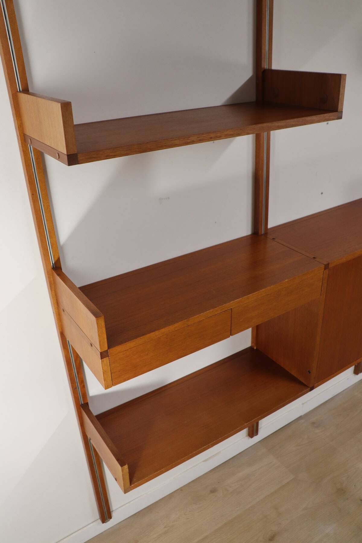 Modular wall bookcase, Minvielle edition by ARP – 1960