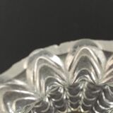Worked transparent glass tulip