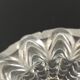 Worked transparent glass tulip