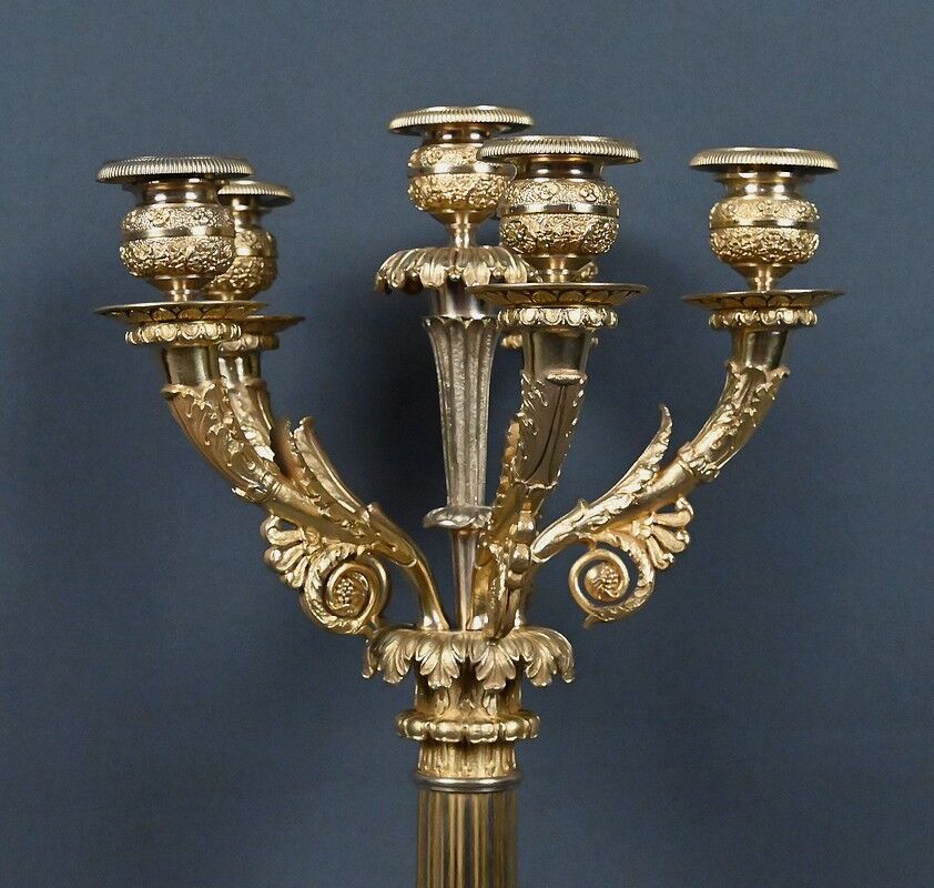 Gilded bronze candelabrum, Restoration period – early 19th century