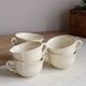 Antique ivory faience breakfast cup Sarreguemines
