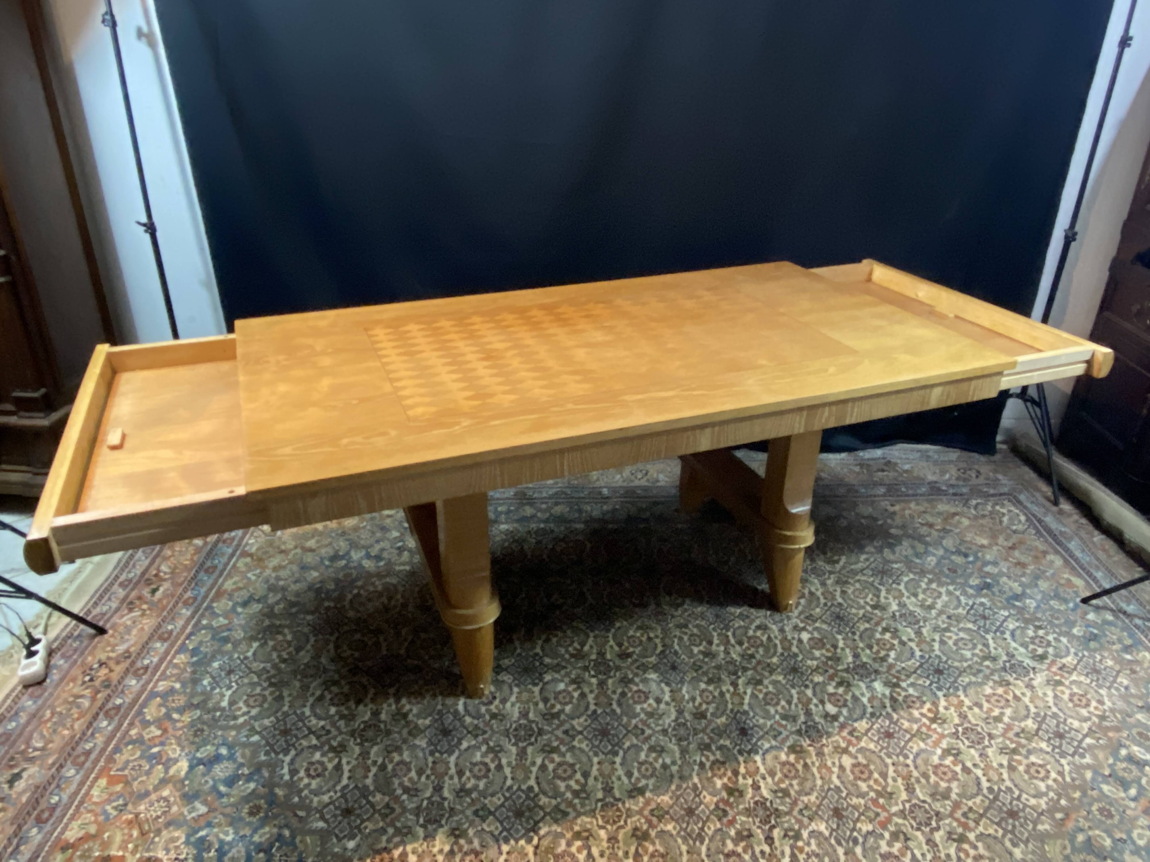 Dining table with two drawers, Vintage design 1955-1965