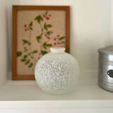 Speckled ball glass vase