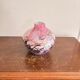 Michele Luzoro Round Vase Biot Glassworks Blown Glass Rose Gold Inclusion