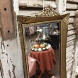 Scalloped and bevelled rectangle mirror