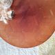 Vintage tripod side table, marquetry diamond-pattern top.