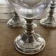 Crystal glasses with a pewter base