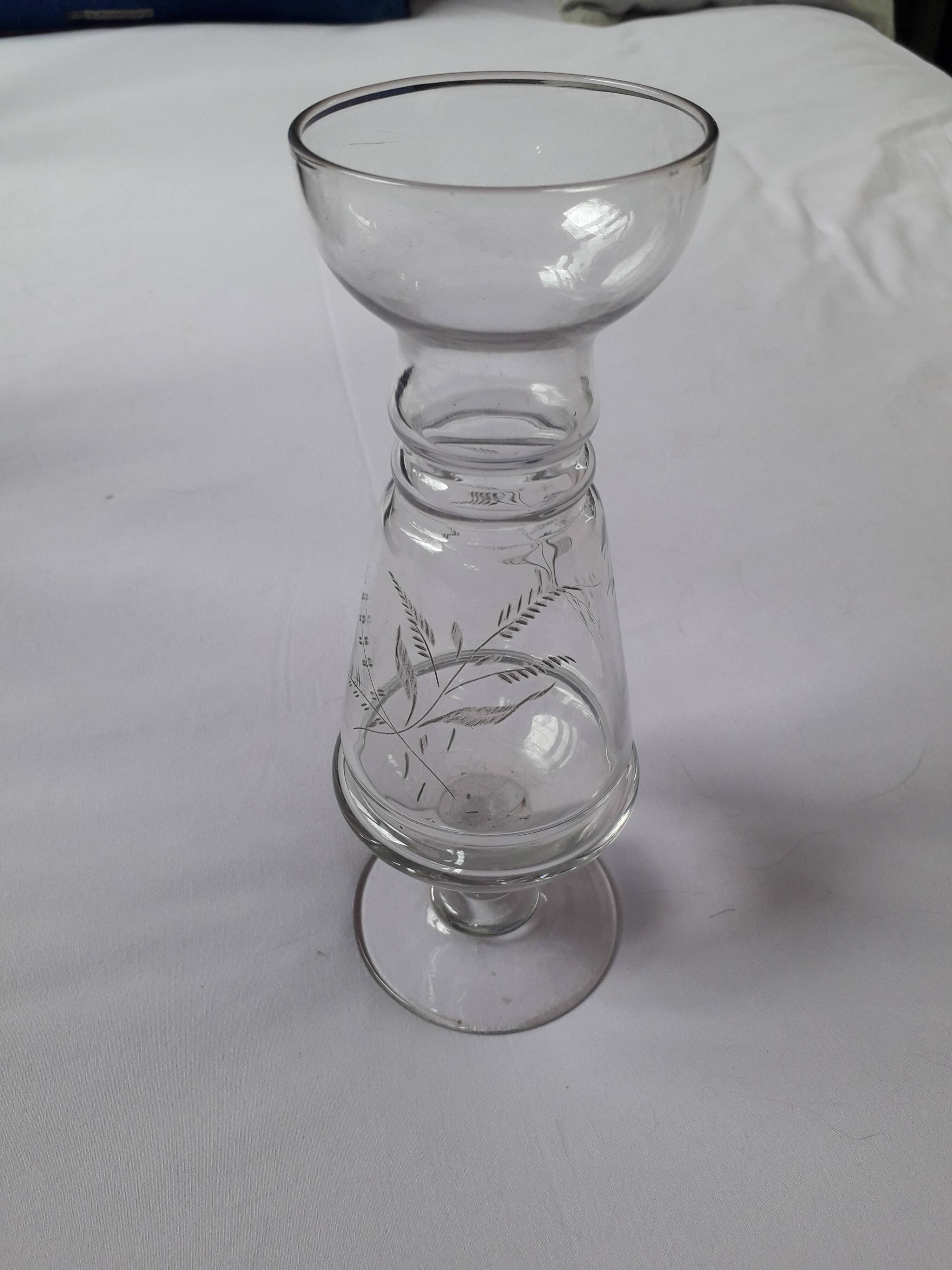 Vintage cut glass vase