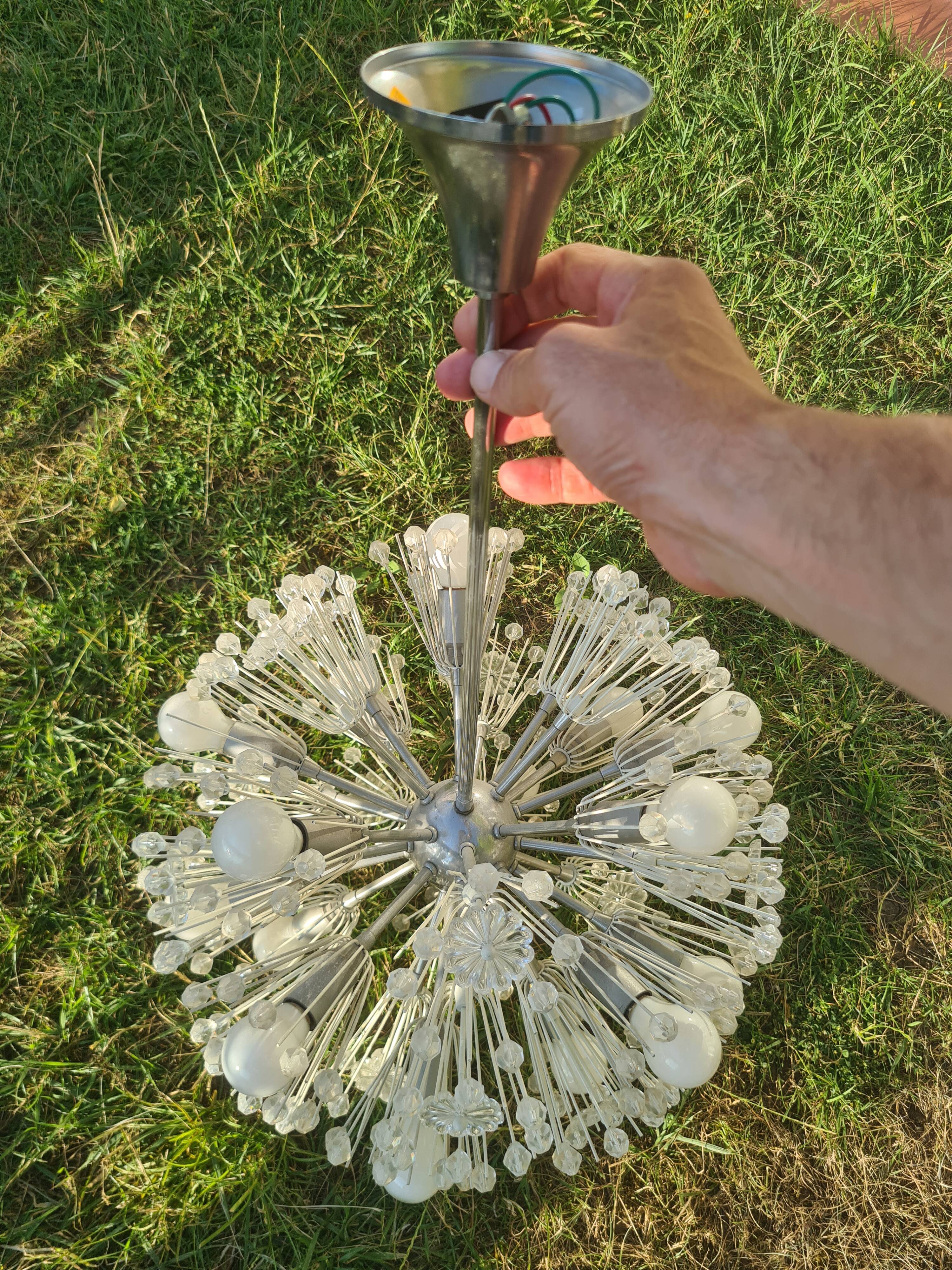 "Dandelion" or "Sputnik" chandelier, 1950s, designed by Emil Stejnar