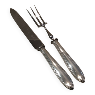 Service to cut silver metal Christofle Albatros