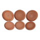 Lot de 6 assiettes plates en grès de Sarreguemines
