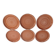 Lot de 6 assiettes plates en grès de Sarreguemines