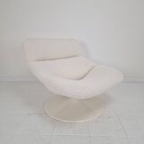 Restored Artifort F518 Lounge Chair by Geoffrey Harcourt in Bouclé Fabric
