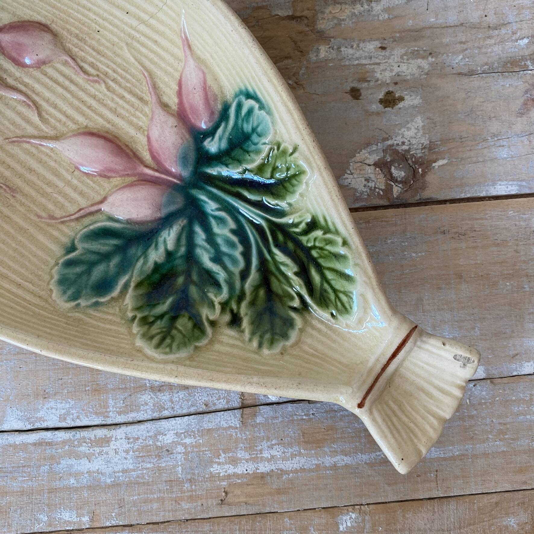 Ravier in slip clay salins, radish