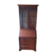 Secrétaire ou scriban anglais avec vitrine