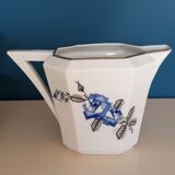 Service of cups and milk jar in fine porcelain from Limoges Art Deco