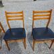 4 Scandinavian chairs from the 1960s