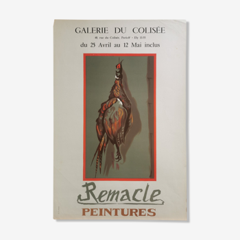 Joseph Remacle Affiche Exposition Faisan