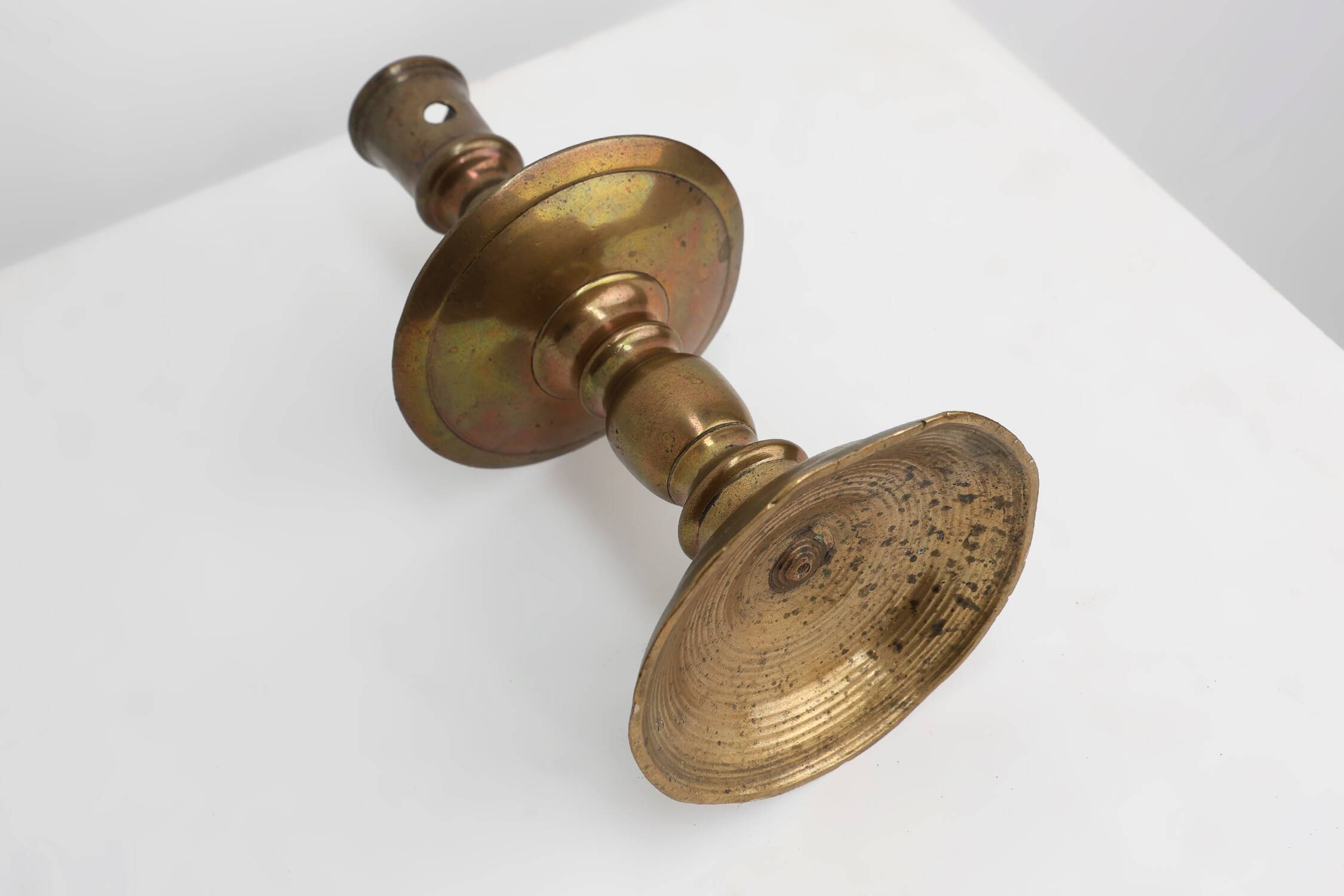 17th-Century Belgian Bronze Candlestick in Renaissance Style