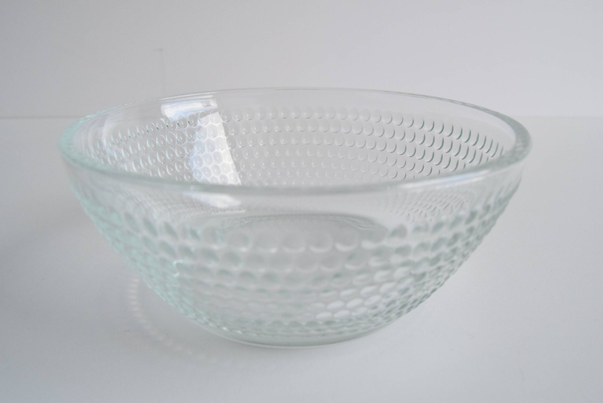 Glass candy bowl, sugar bowl, by Adolf Matura for Libochovice glass factory, 1970's.