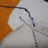 Handmade natural Berber rug 3x2 m