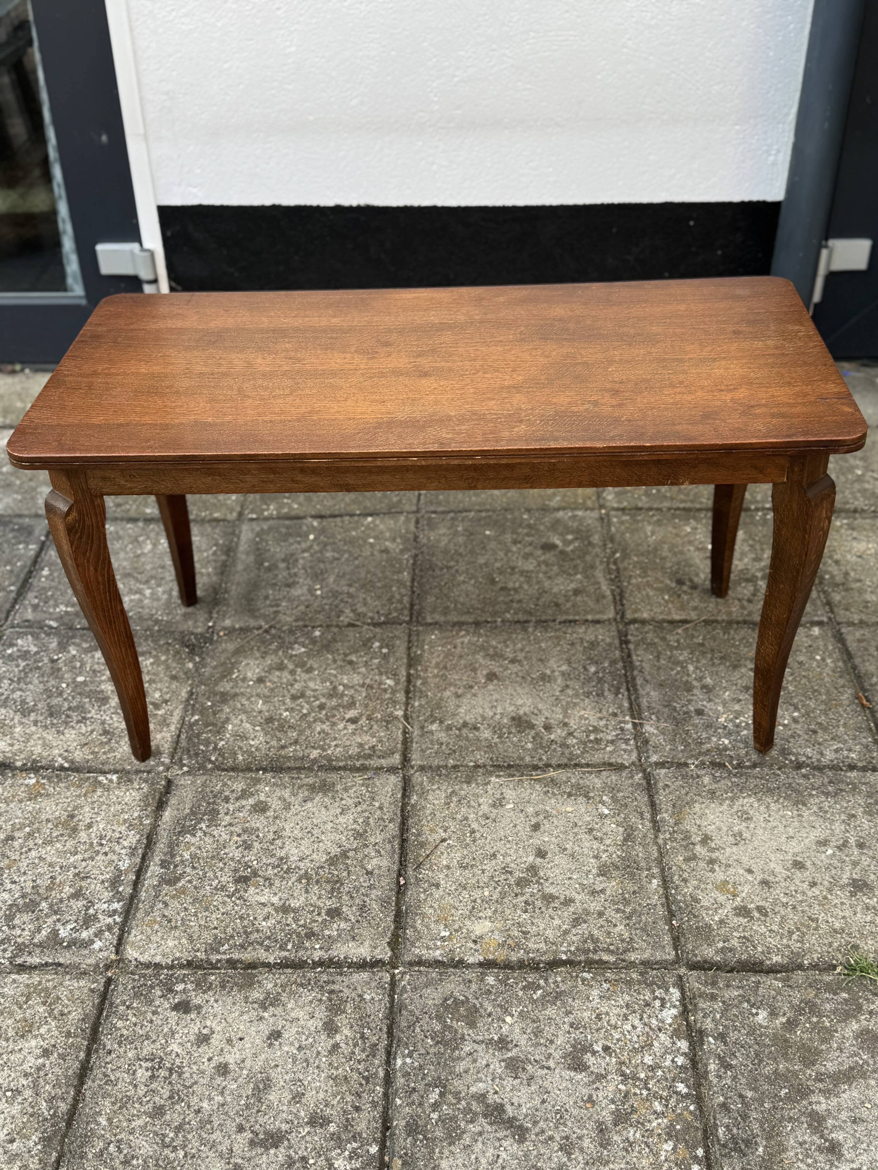 Vintage Oak Cabriole Leg Coffee Table