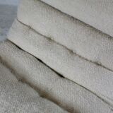 Chair "Space Age" in unbleached wool, France, circa 1970