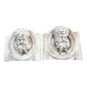 Duo moulages ; têtes