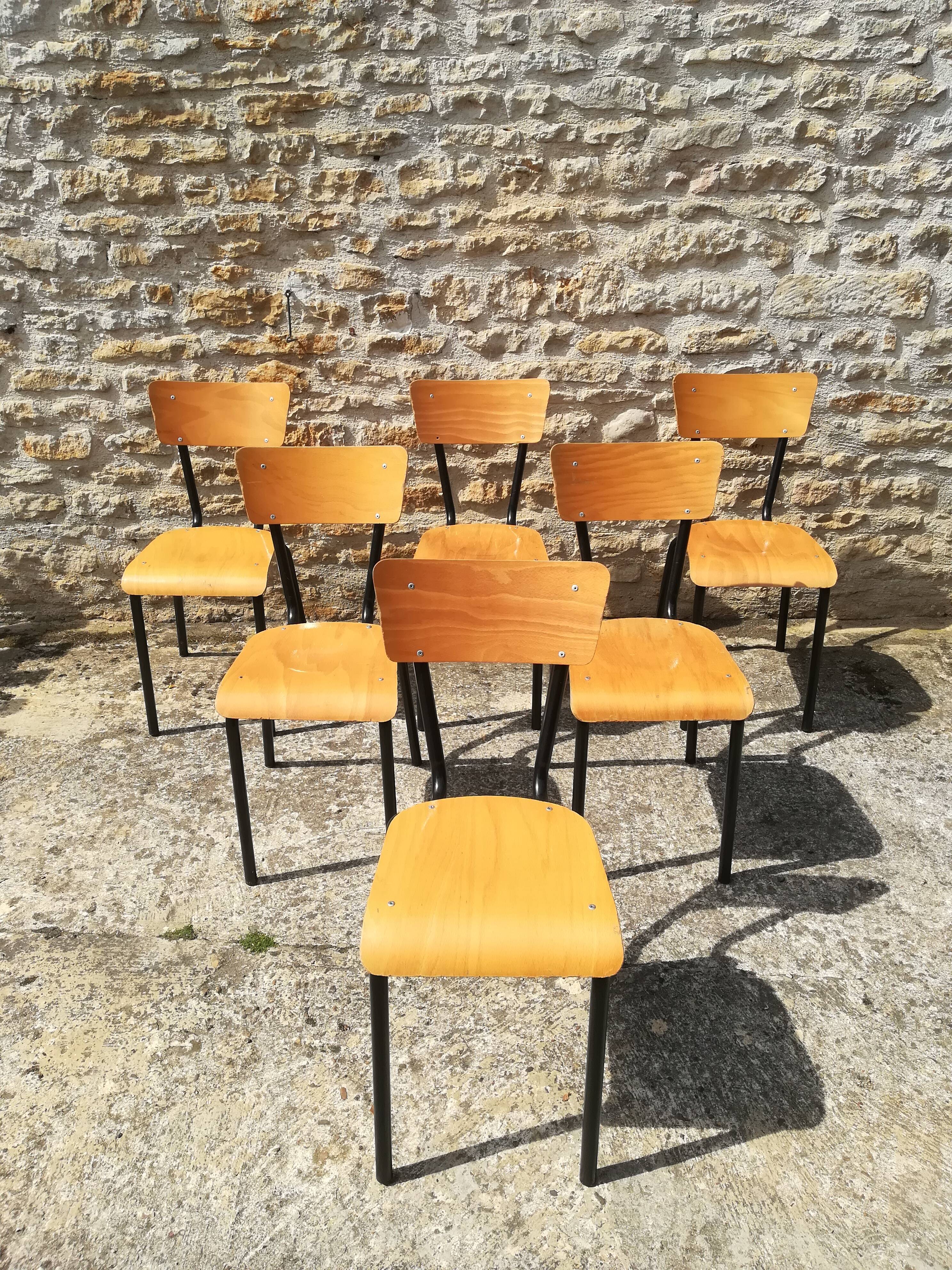 Vintage school chairs