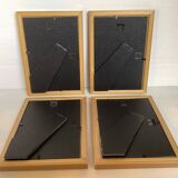 Four gilded wood frames to place or hang